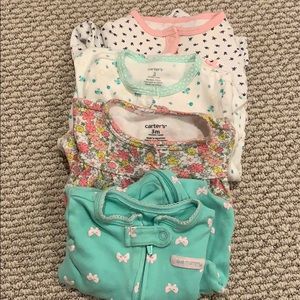 4 Baby girl Carter sleepers